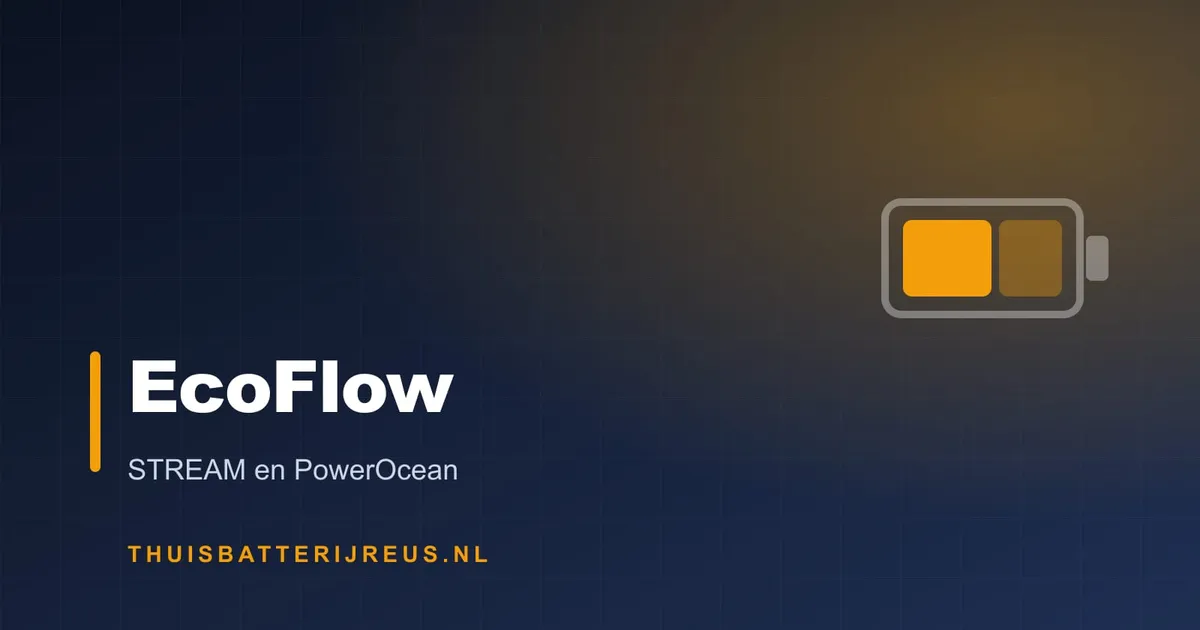 Huisstijl-cover met de tekst EcoFlow en een batterijsymbool
