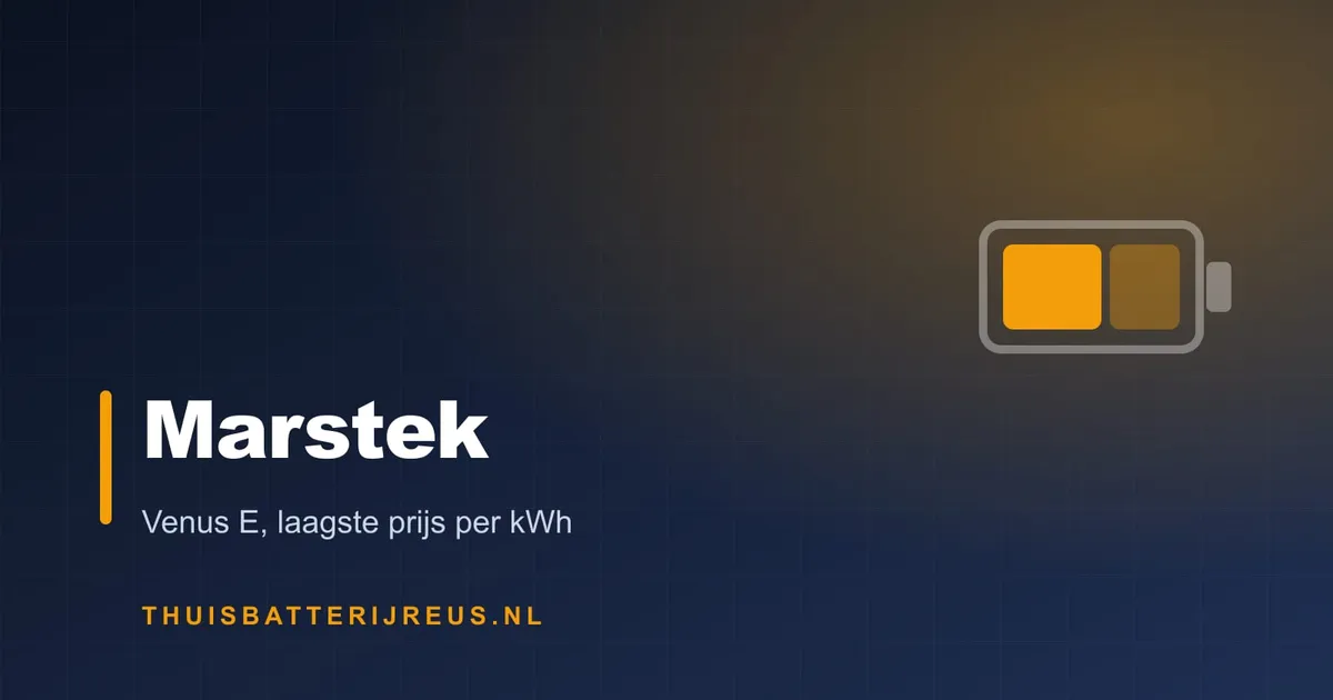 Huisstijl-cover met de tekst Marstek en een batterijsymbool