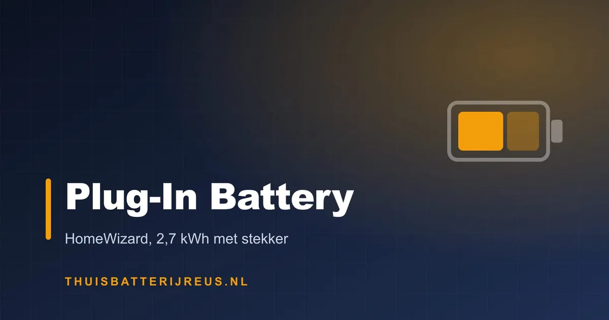 Huisstijl-cover met de tekst Plug-In Battery en een batterijsymbool
