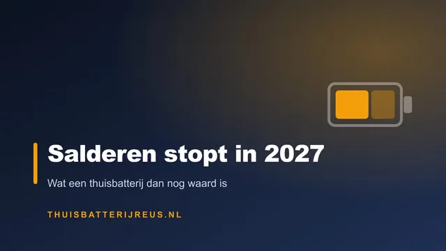 Cover met de tekst Salderen stopt in 2027