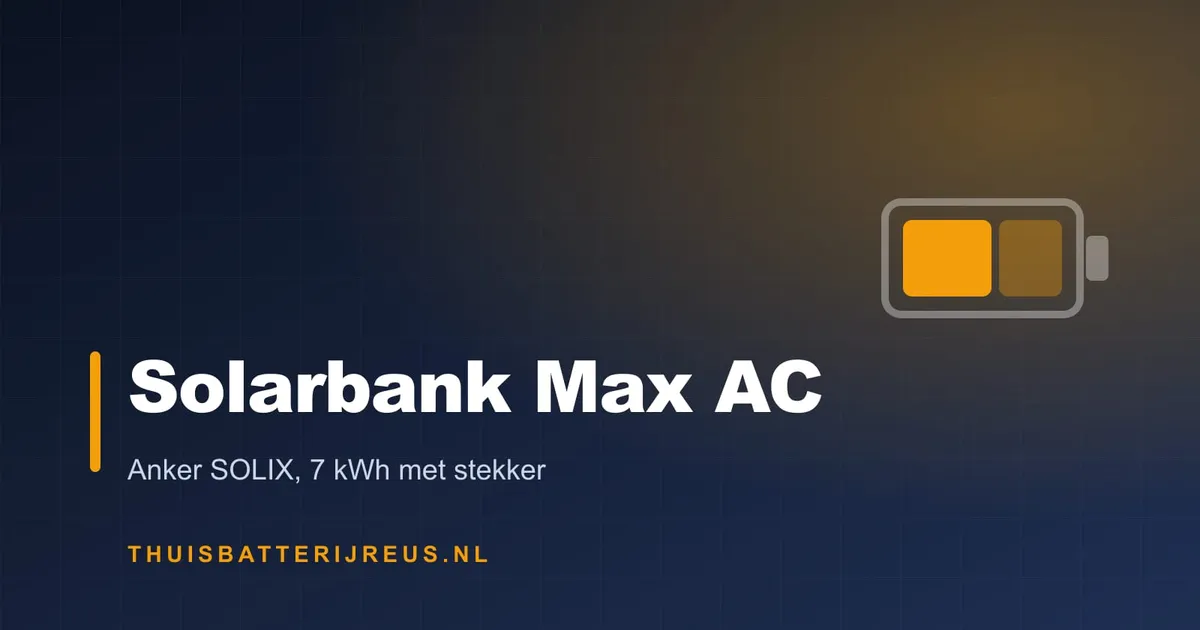 Huisstijl-cover met de tekst Solarbank Max AC en een batterijsymbool