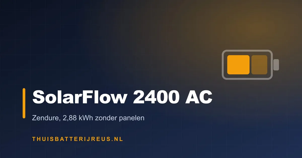 Huisstijl-cover met de tekst SolarFlow 2400 AC en een batterijsymbool