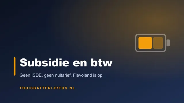Cover met de tekst Subsidie en btw