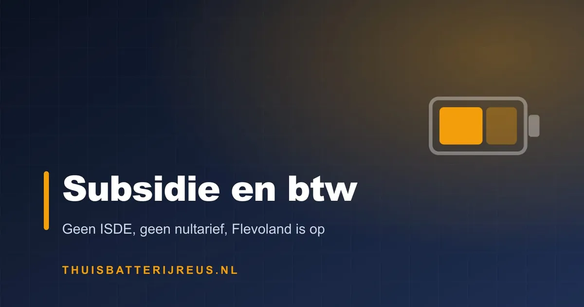 Cover met de tekst Subsidie en btw